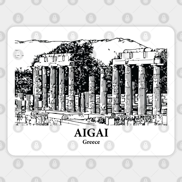 Aigai - Greece Magnet by Lakeric